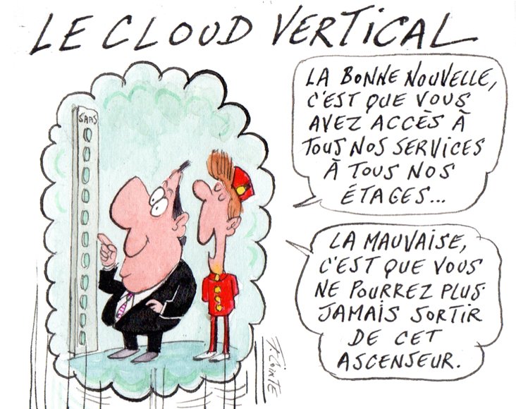 Dessin: Clouds verticaux : vrai besoin client ou faux argument marketing ?